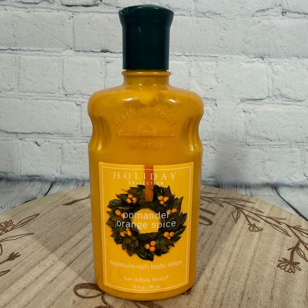 Vtg Bath & Body Works Pomander Orange Spice Moisture Rich Body Lotion 8 fl oz